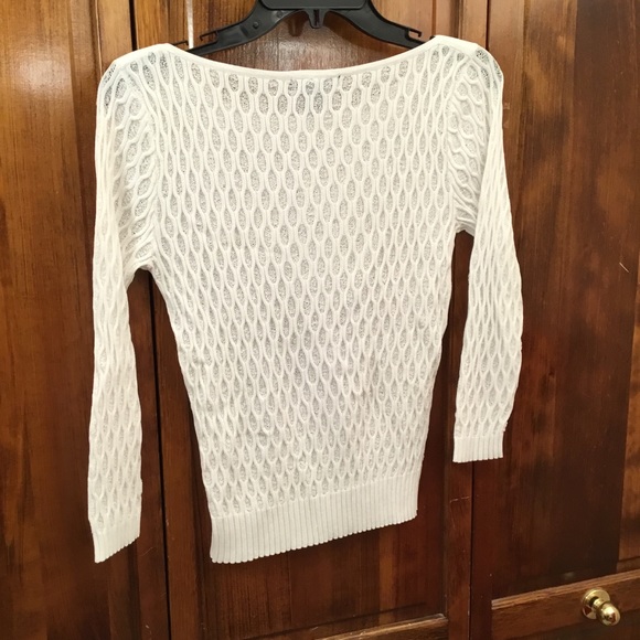 FINAL PRICE -Grace Elements semi-sheer knit blouse, stretch, size MP - Picture 2 of 3